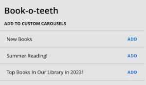  Add To Custom Carousels