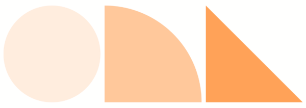 orange shapes circle triangle